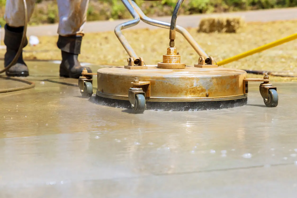concrete driveway wash