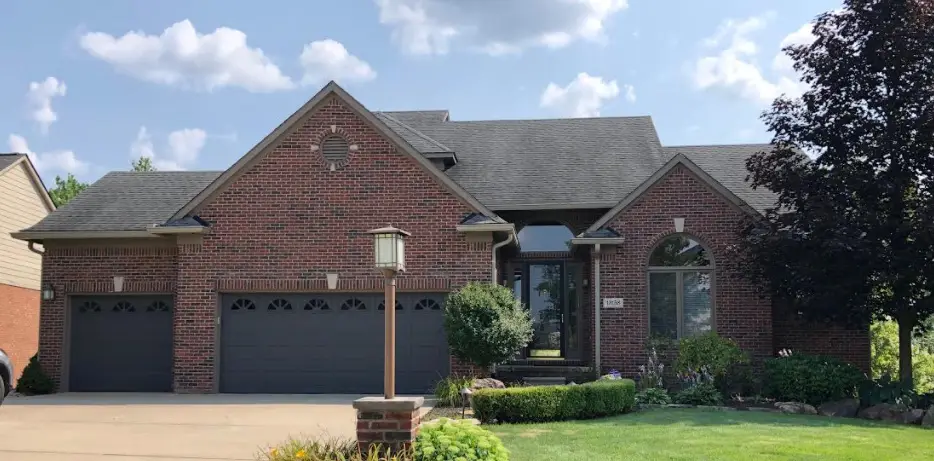 Exterior painting project at 13158 Karl Dr, Plymouth — Virtual Taupe - Sherwin-Williams