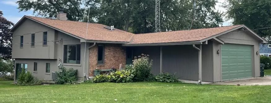 Exterior painting project at 181 Ontario Court, Orion Township — Kingsport Gray - Benjamin Moore