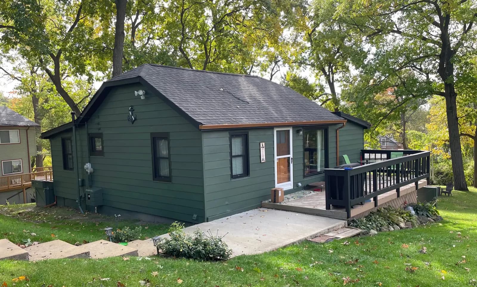 Exterior painting project at 4361 Oakguard Drive, White Lake — Forrest Wood - Sherwin Williams