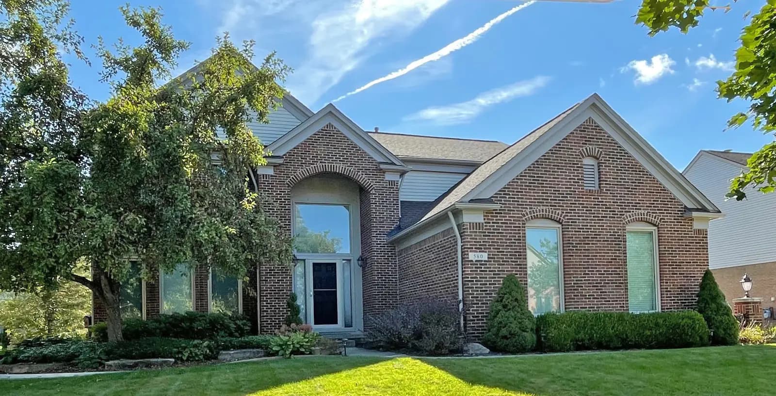 Exterior painting project at 580 Country Club Lane, Canton