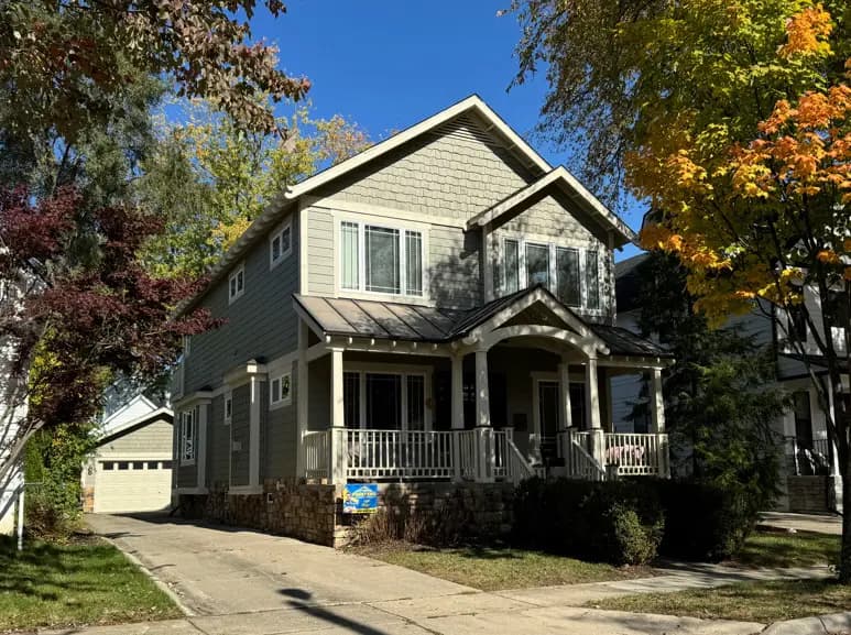 Exterior painting project at 1413 Bennaville Avenue, Birmingham — Gettysburg Gray - Benjamin Moore
