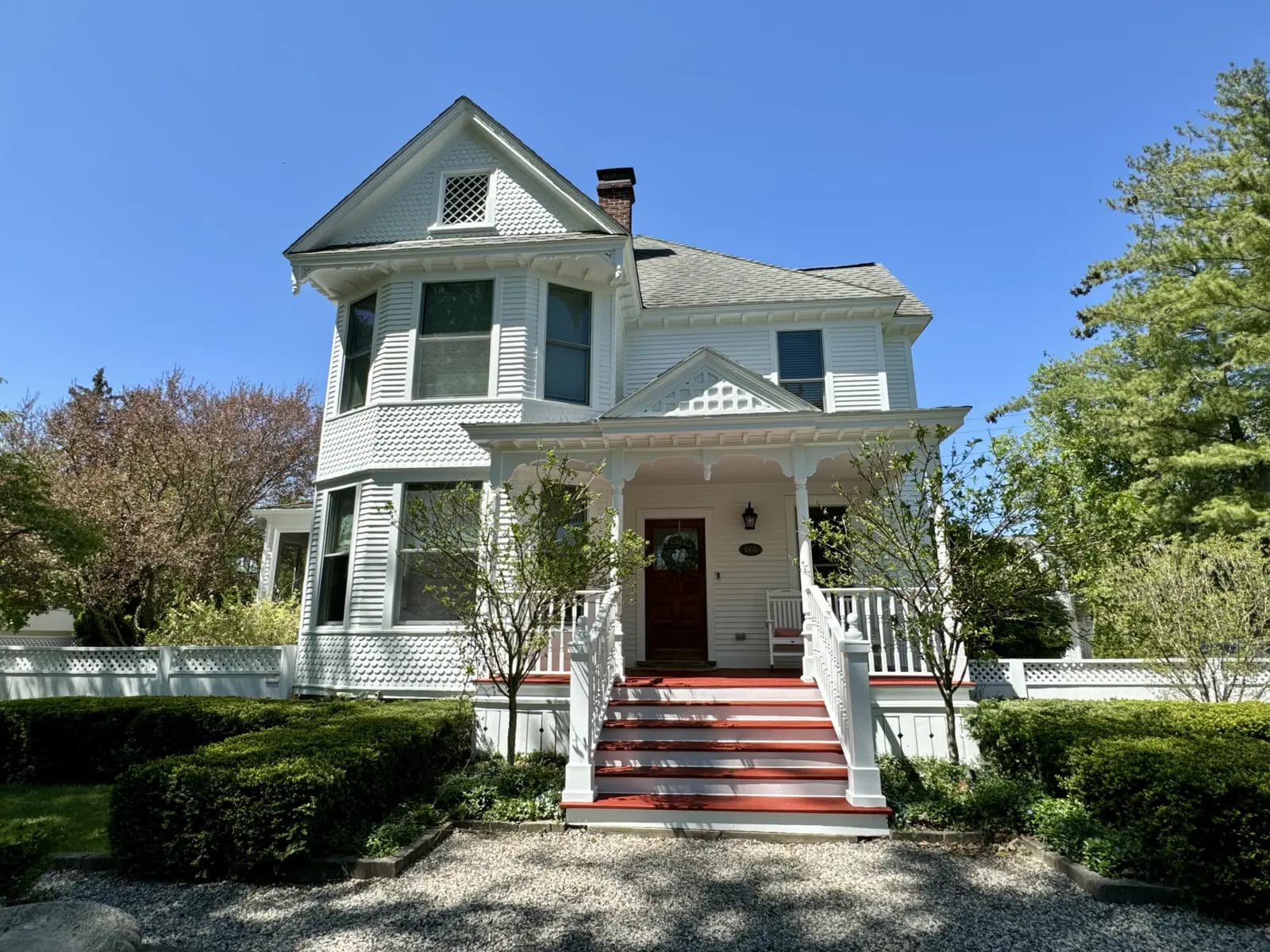 Exterior painting project at 668 South Bates St, Birmingham — Super White- Benjamin Moore