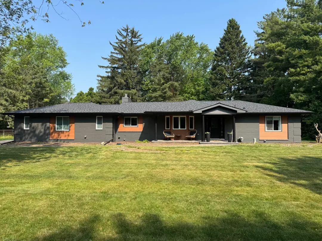 Exterior painting project at 416 Dalebrook Ln, Bloomfield Hills