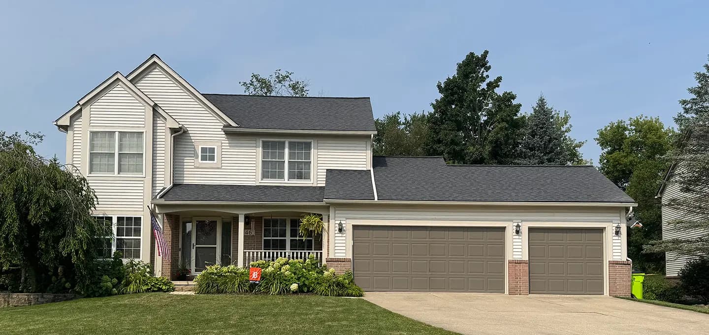 Exterior painting project at 146 Easton Dr, South Lyon