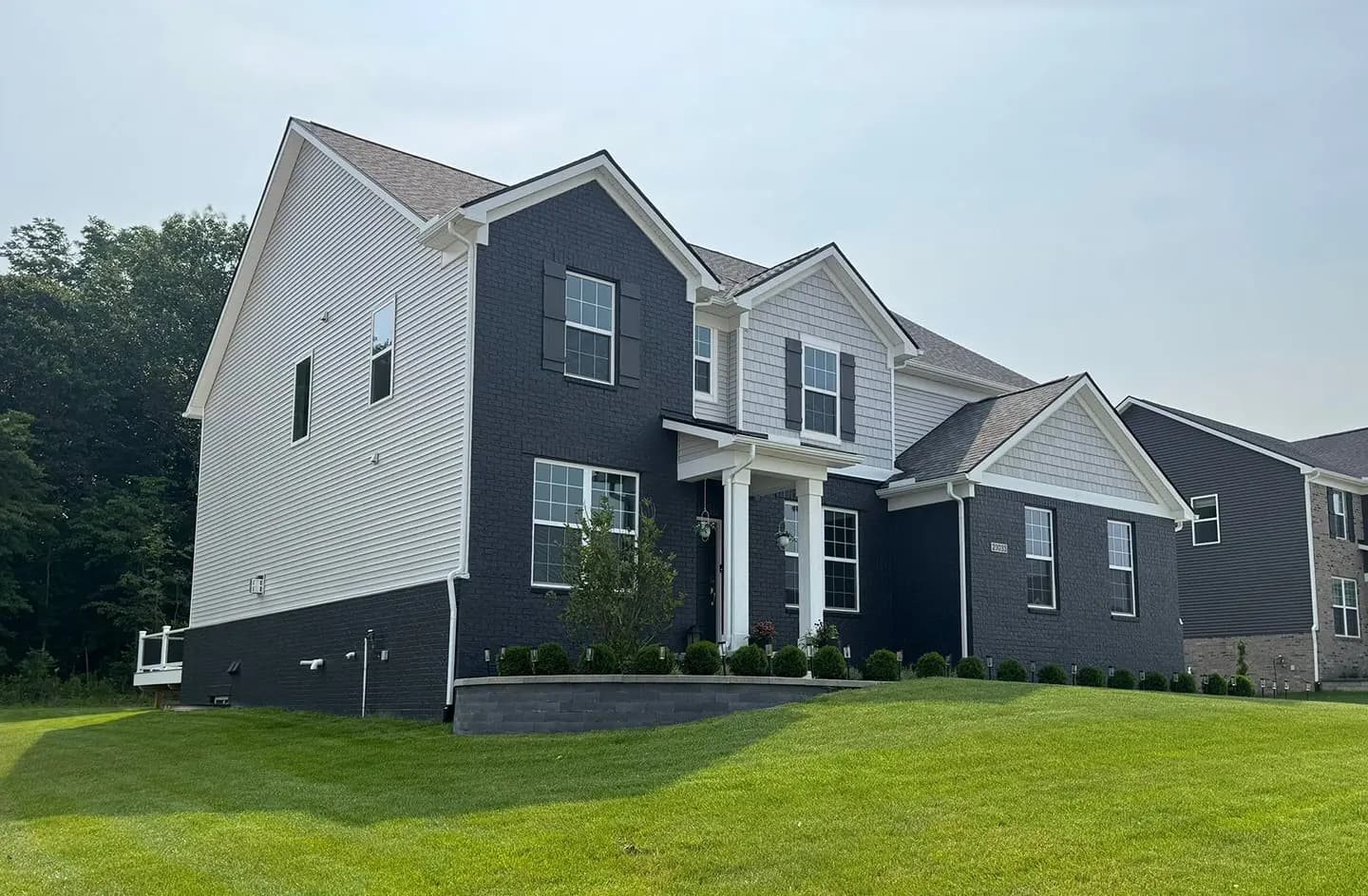 Exterior painting project at 23033 Jens Dr, South Lyon