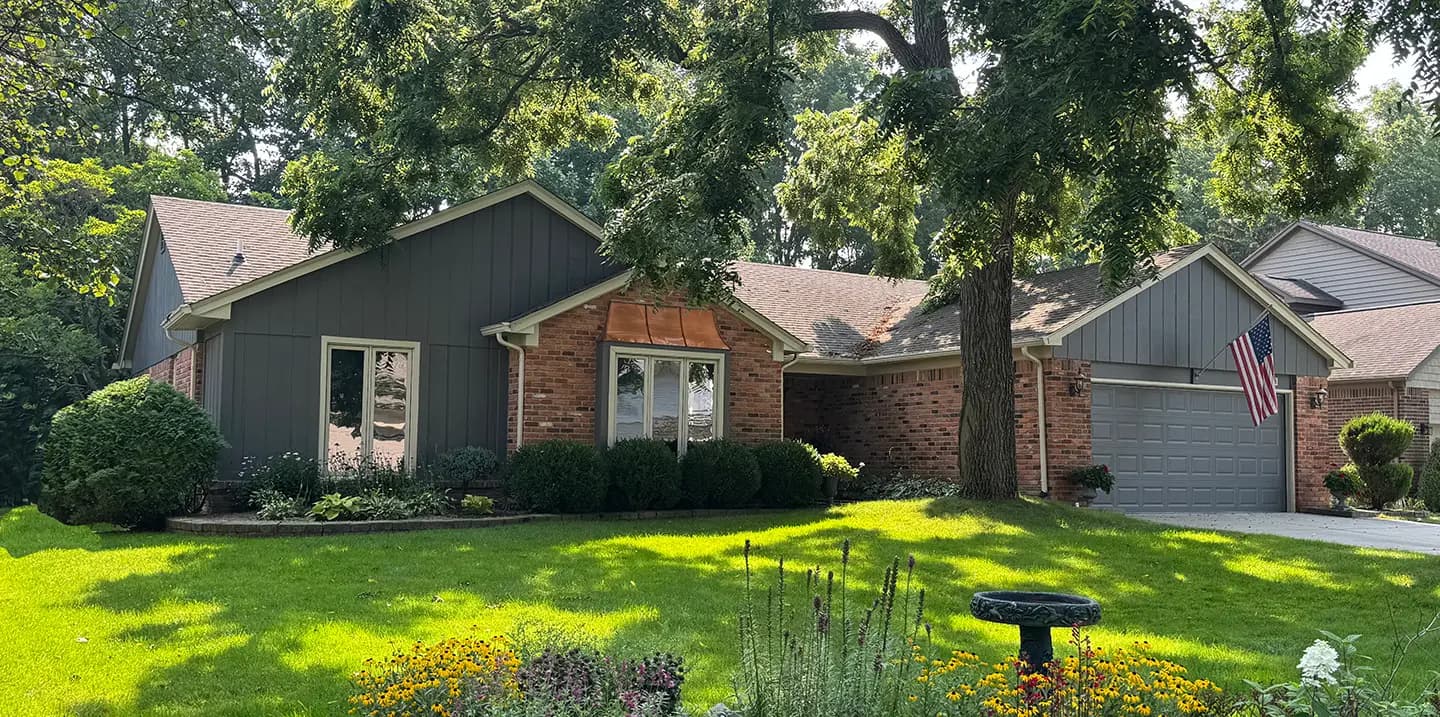 Exterior painting project at 648 Sunlight Drive, Rochester Hills — Kendall Charcoal - Benjamin Moore