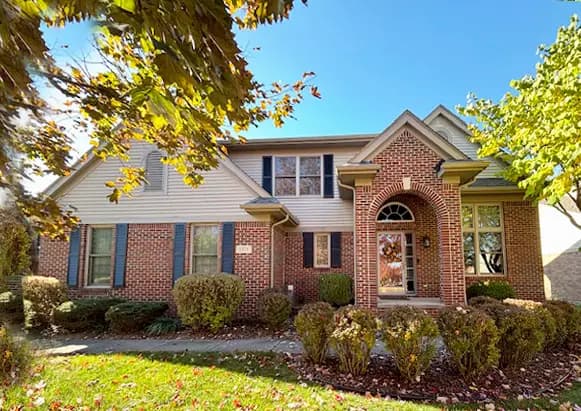 Exterior painting project at 1371 Hereford Court, Canton